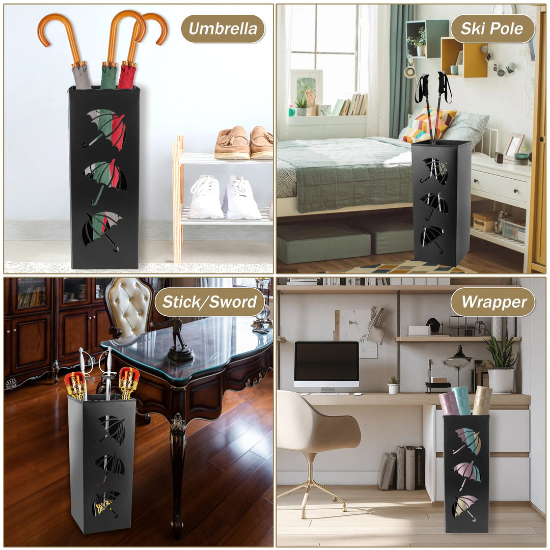 Sleek Metal Umbrella Stand 4