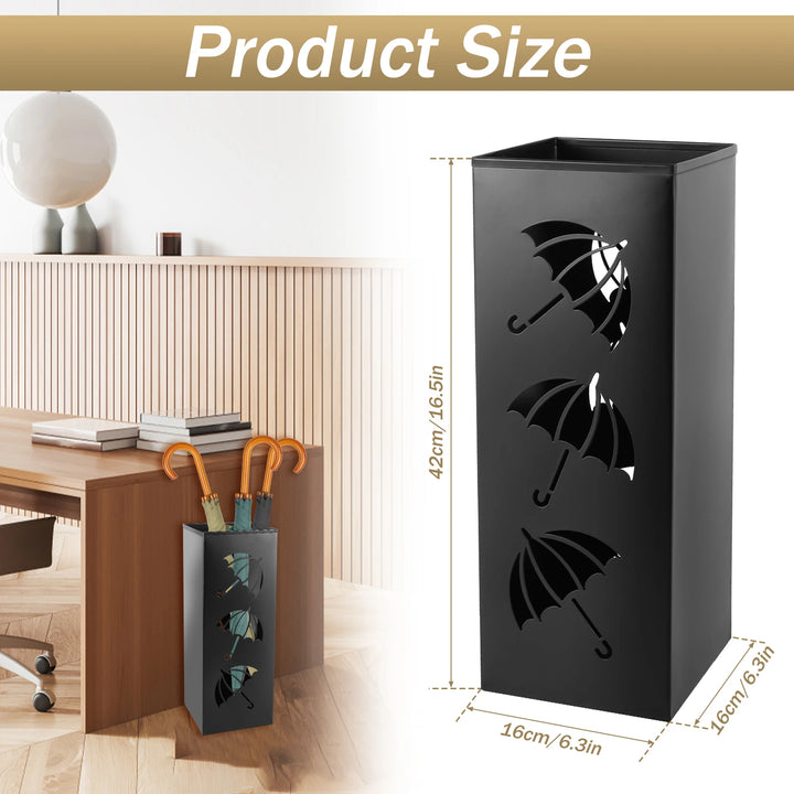 Sleek Metal Umbrella Stand 5