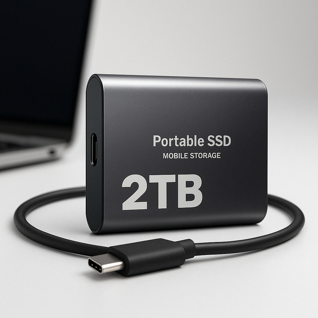 Sleek Portable External SSD 0