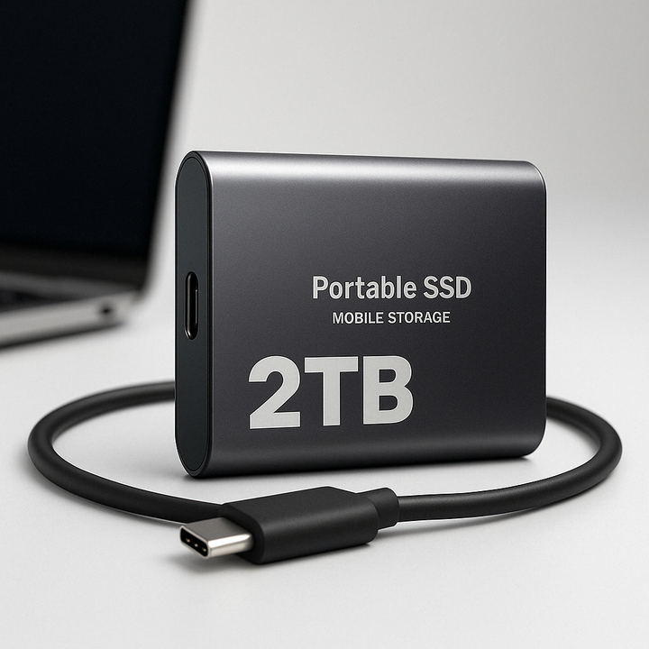 Sleek Portable External SSD 0