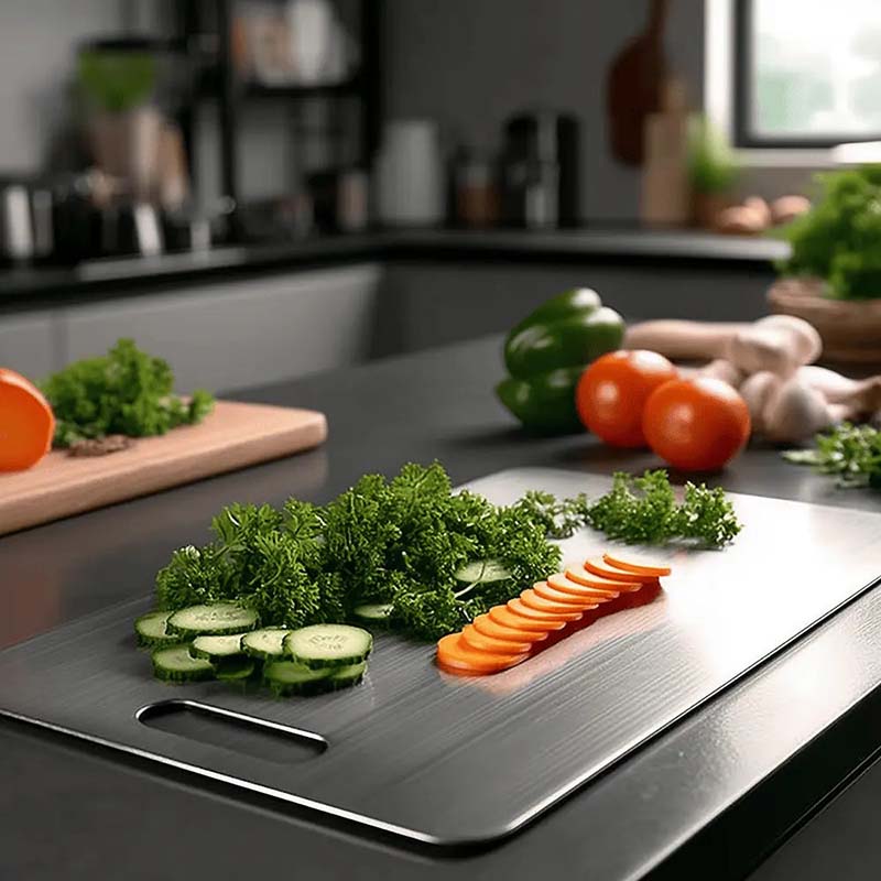 Sleek Stainless Steel Cutting Board 4