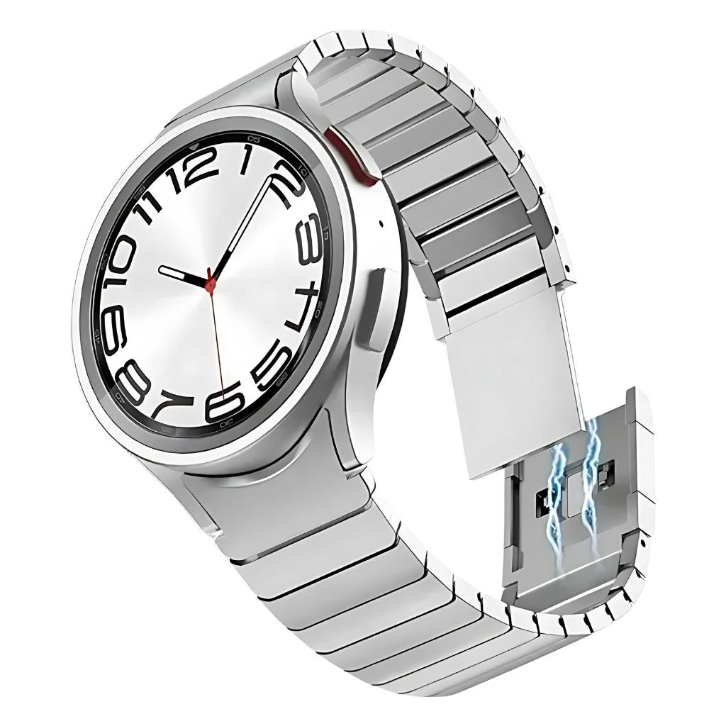 Sleek Stainless Steel Watch Band 0