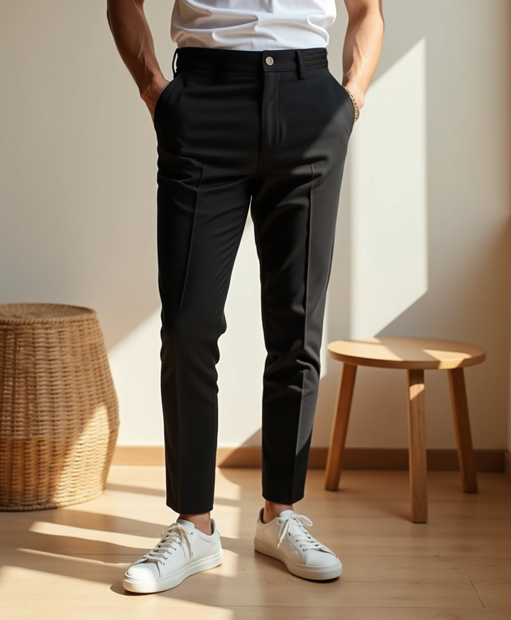 Slim Fit Stretch Men's Trousers 4