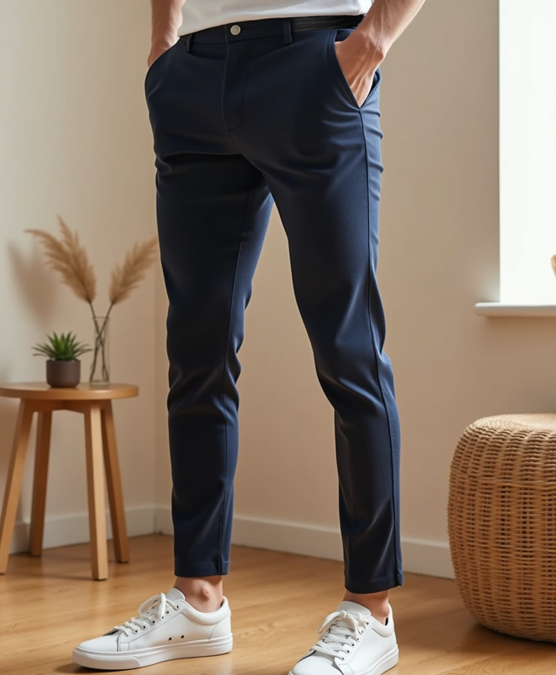 Slim Fit Stretch Men's Trousers 5