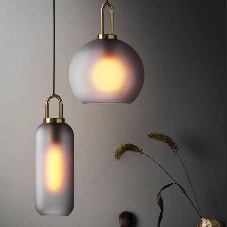 Smoked Glass Pendant Light 1