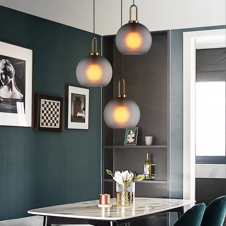 Smoked Glass Pendant Light 2