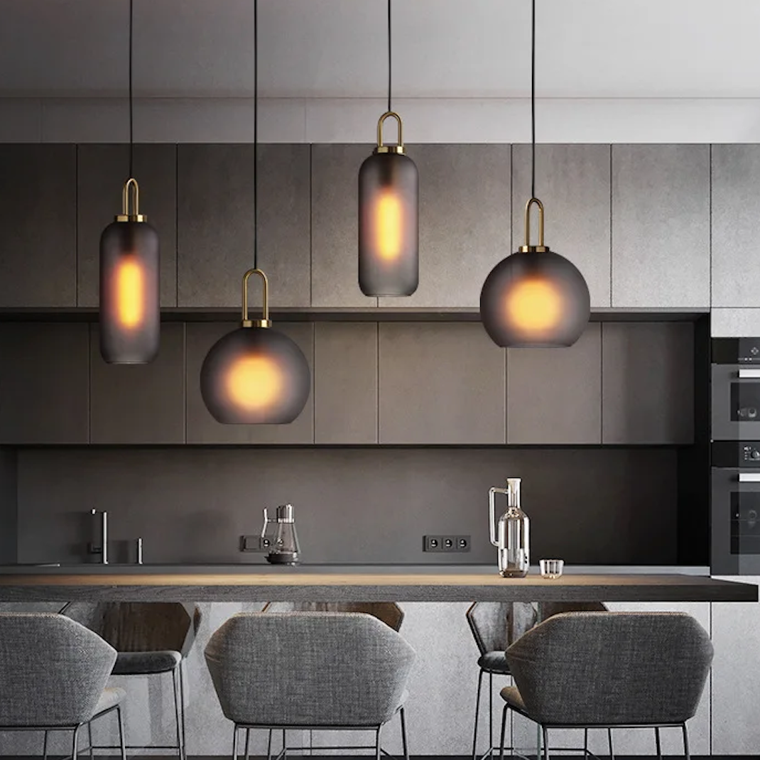 Smoked Glass Pendant Light 6