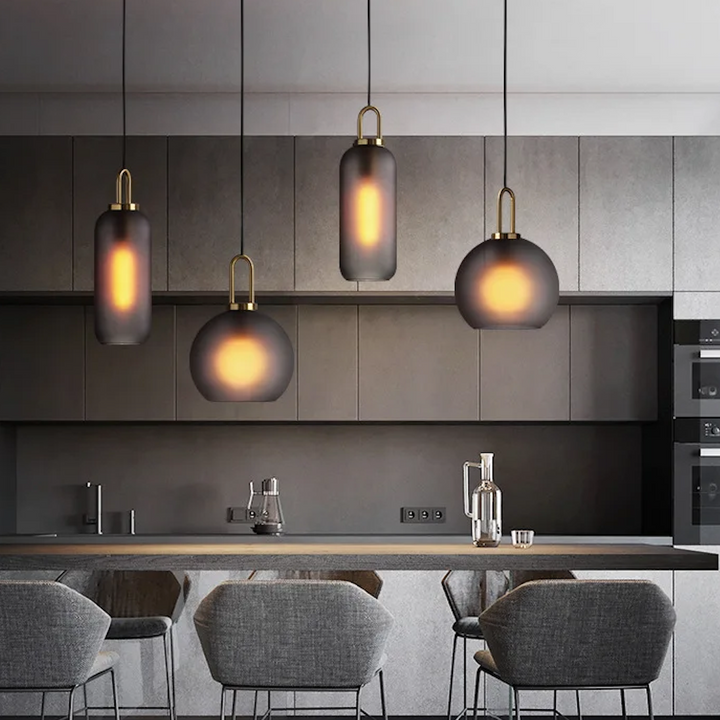 Smoked Glass Pendant Light 6