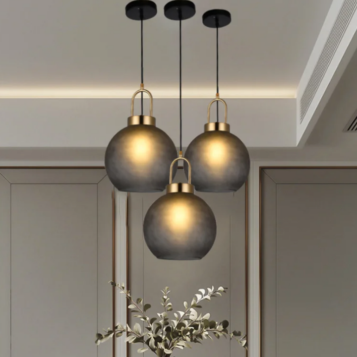 Smoked Glass Pendant Light 7