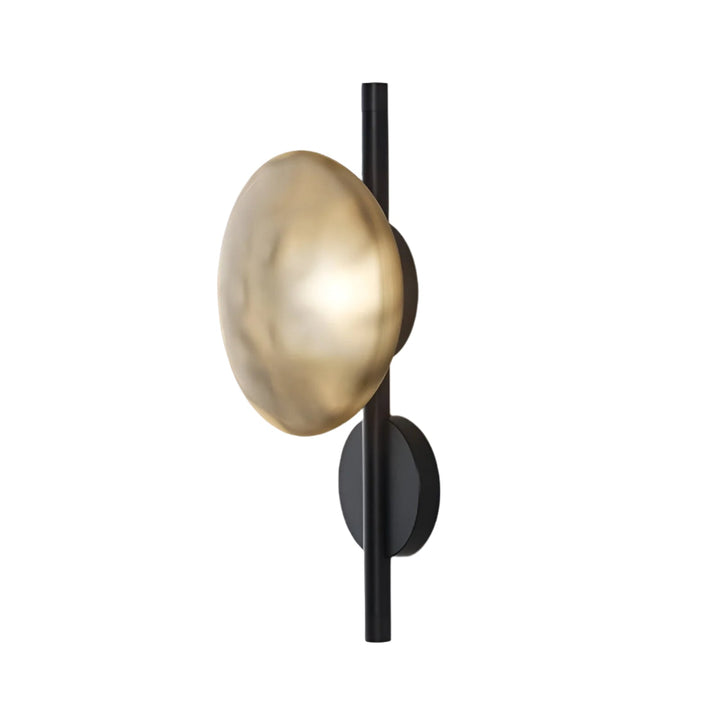 Modern Nordic Round Rippled Glass LED Wall Light - Ambient Sconce Fixture