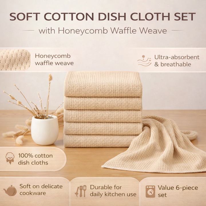 Cotton Honeycomb Dish Cloths