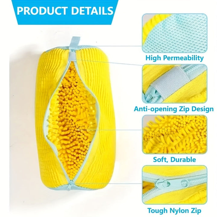 Padded Mesh Shoe Wash Bag in washing machine