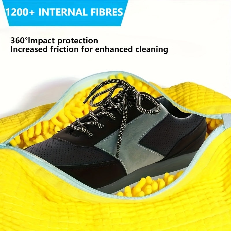 Padded Mesh Shoe Wash Bag mesh texture detail