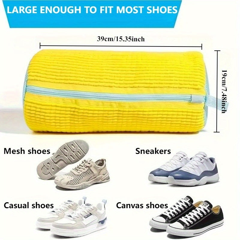 Padded Mesh Shoe Wash Bag size dimensions