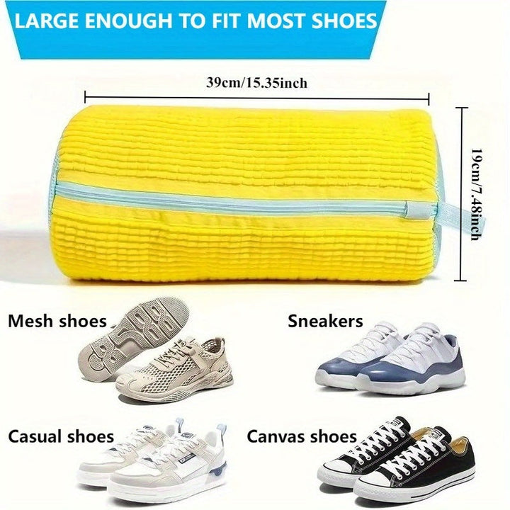 Padded Mesh Shoe Wash Bag size dimensions