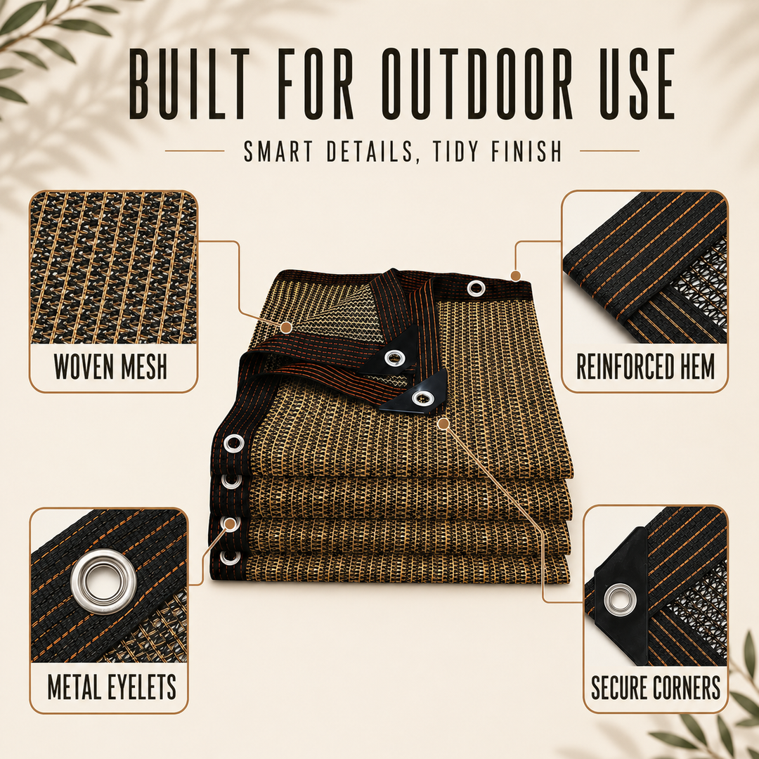 Pergola Privacy Sidewall corner eyelet detail