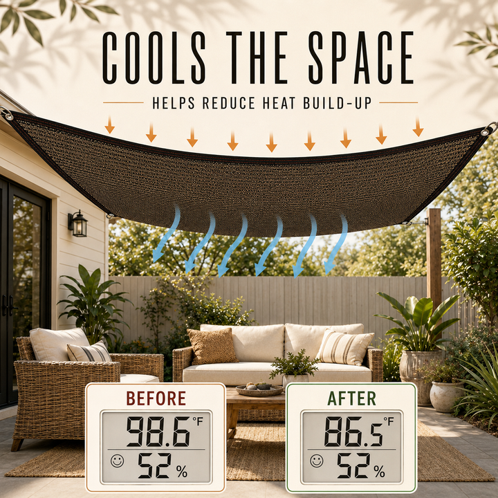 Pergola Privacy Sidewall fabric texture detail