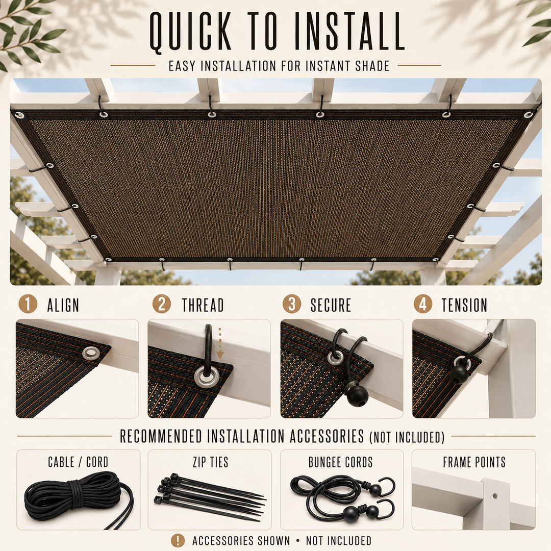 Pergola Privacy Sidewall installation diagram
