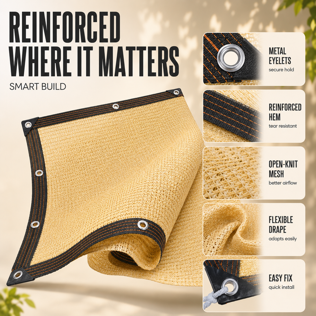 PE Woven Shade Fabric fabric texture detail