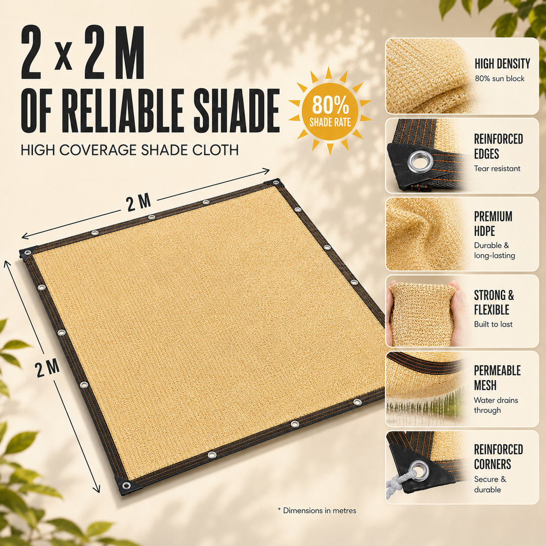 PE Woven Shade Fabric outdoor installation