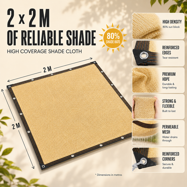 PE Woven Shade Fabric outdoor installation