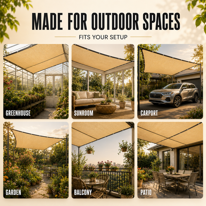 PE Woven Shade Fabric package contents