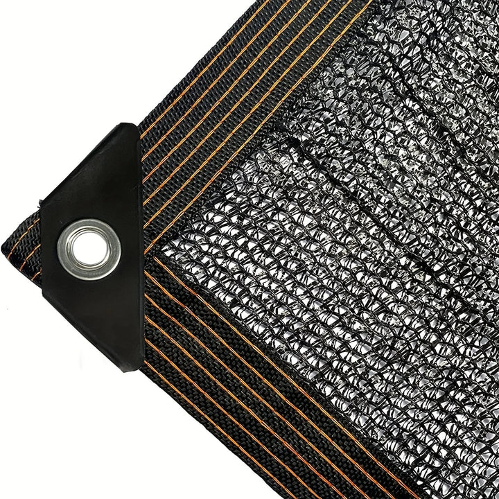 Black Mesh Shade Net fabric texture detail