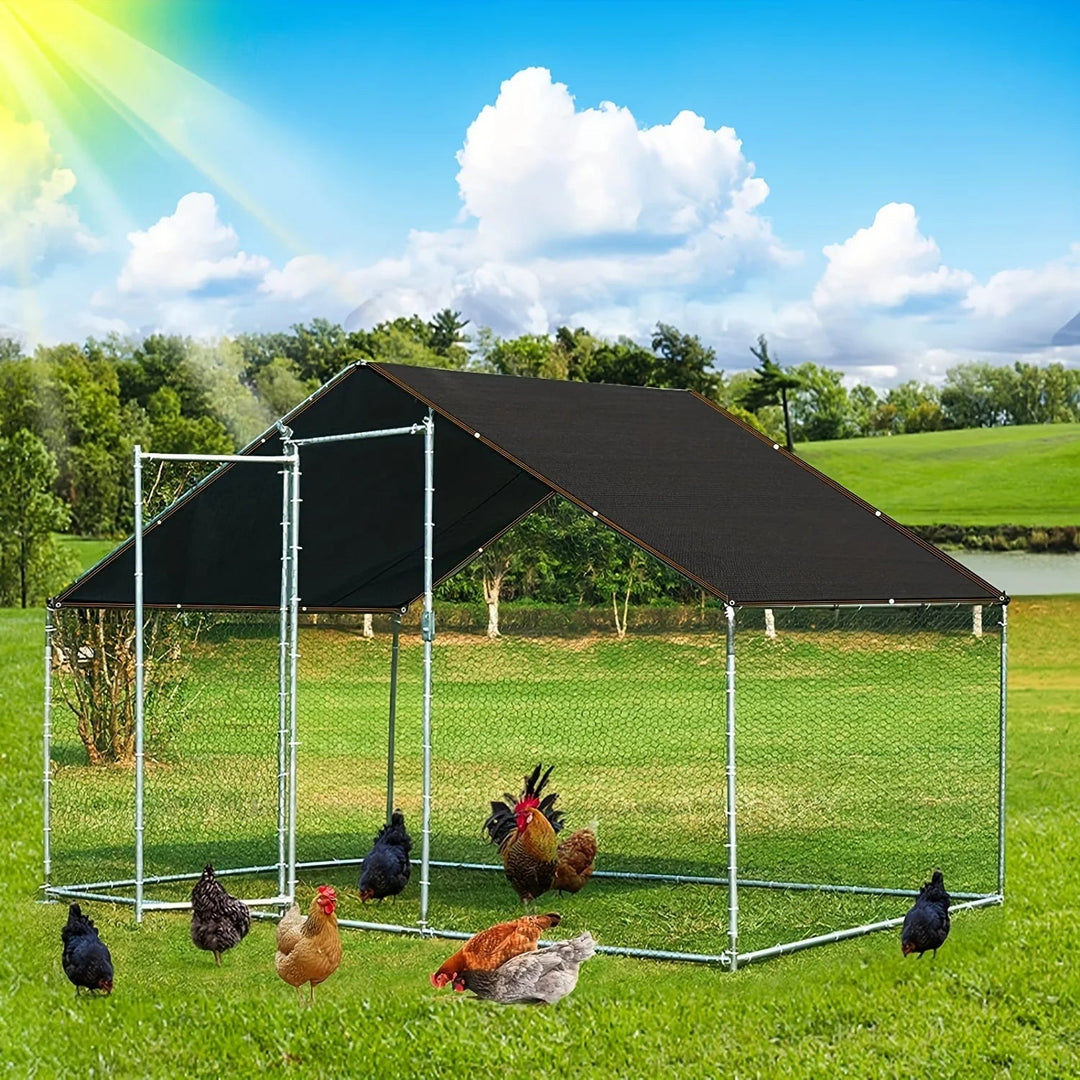 Black Mesh Shade Net overhead mounted view