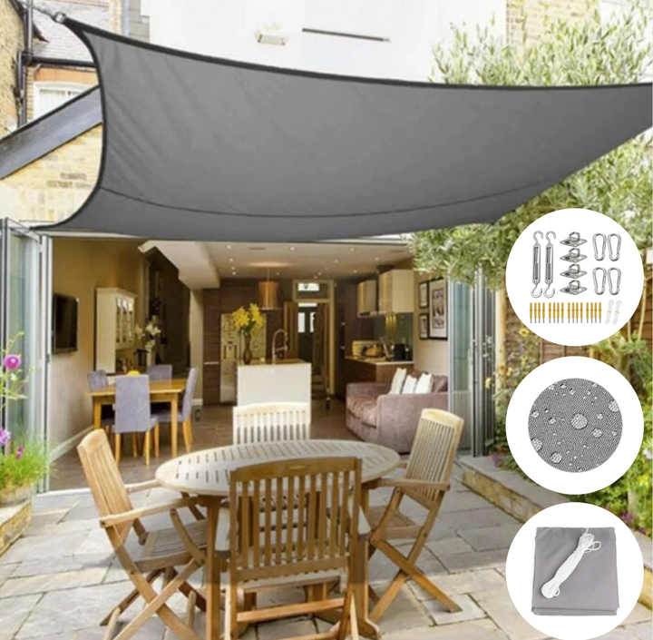 High UV-Block Garden Sun Sail front view