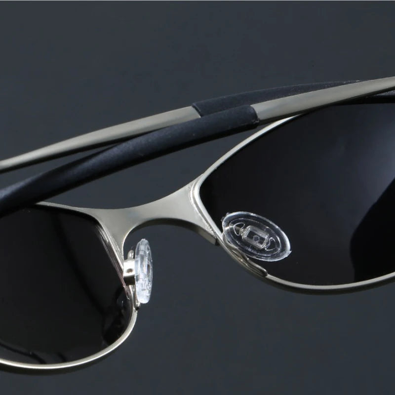 Wrap-Around Metal Frame Sunglasses lifestyle view