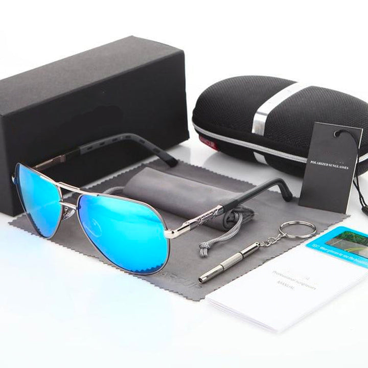 Stainless Steel Pilot Sunglasses 6