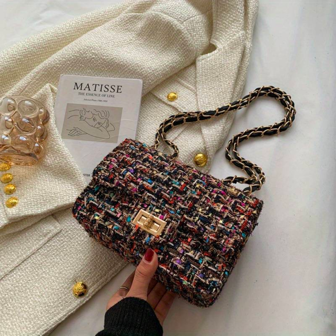 Structured Bouclé Shoulder Bag 3