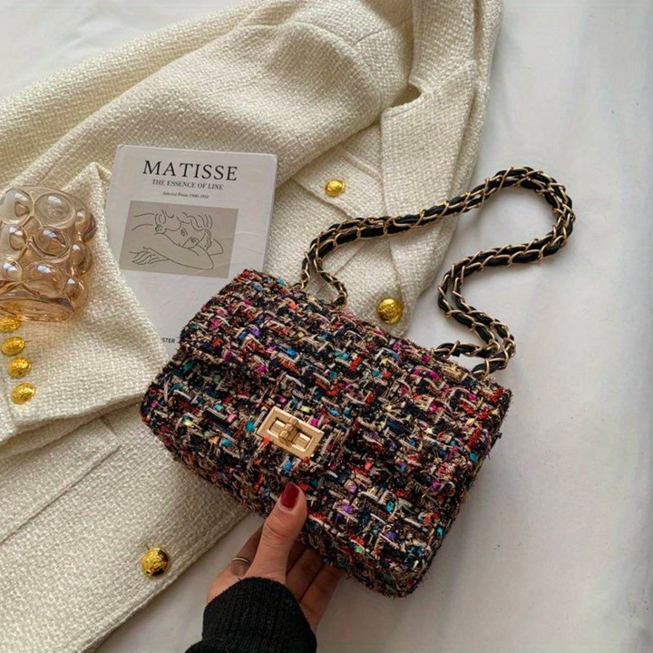 Structured Bouclé Shoulder Bag 3