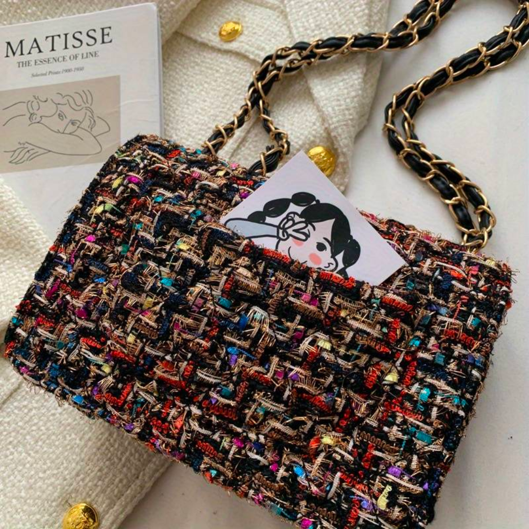 Structured Bouclé Shoulder Bag 4