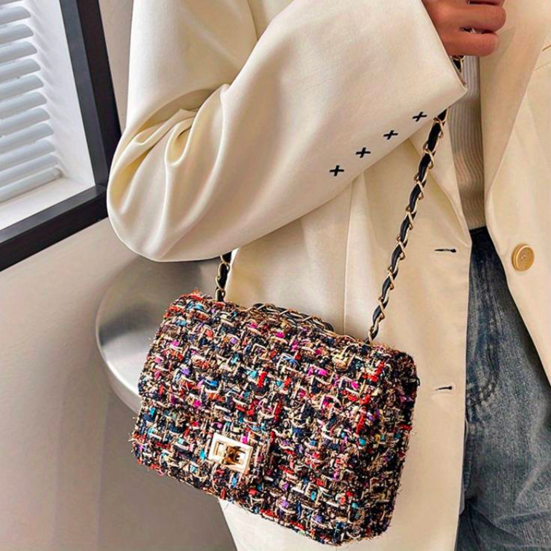 Structured Bouclé Shoulder Bag 5