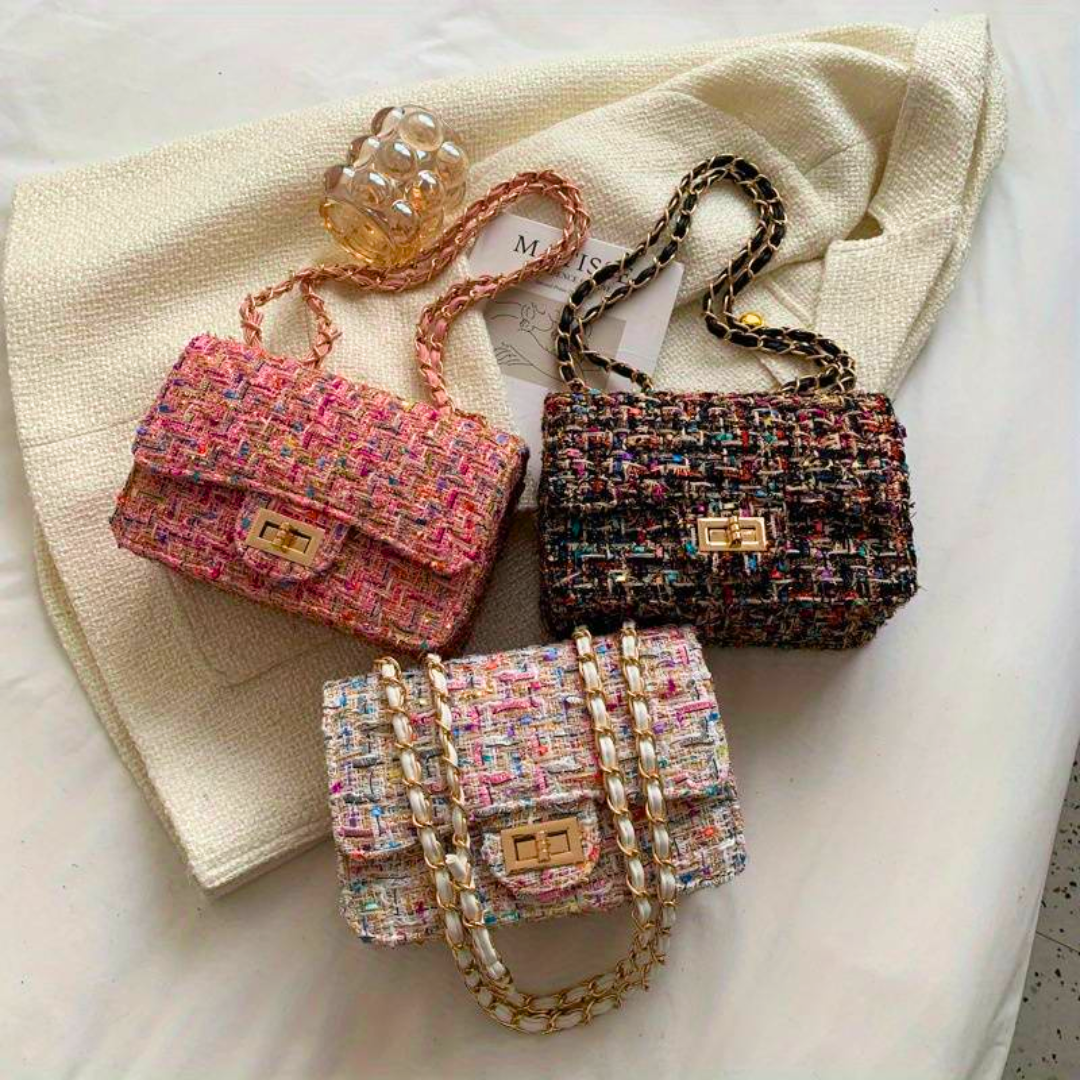 Structured Bouclé Shoulder Bag 7