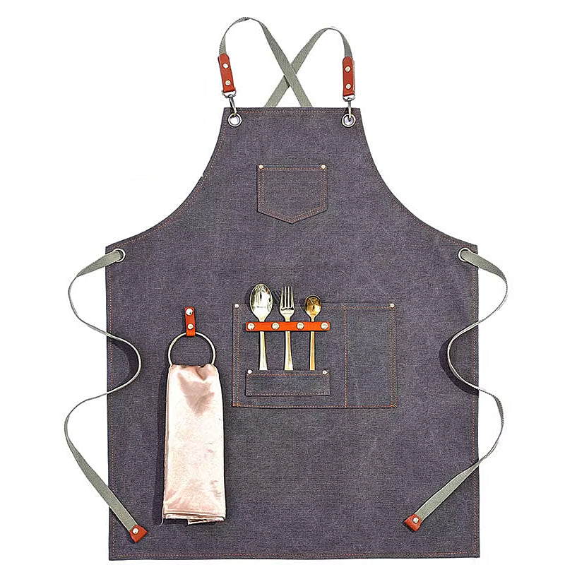 Stylish Canvas Cooking Apron 0