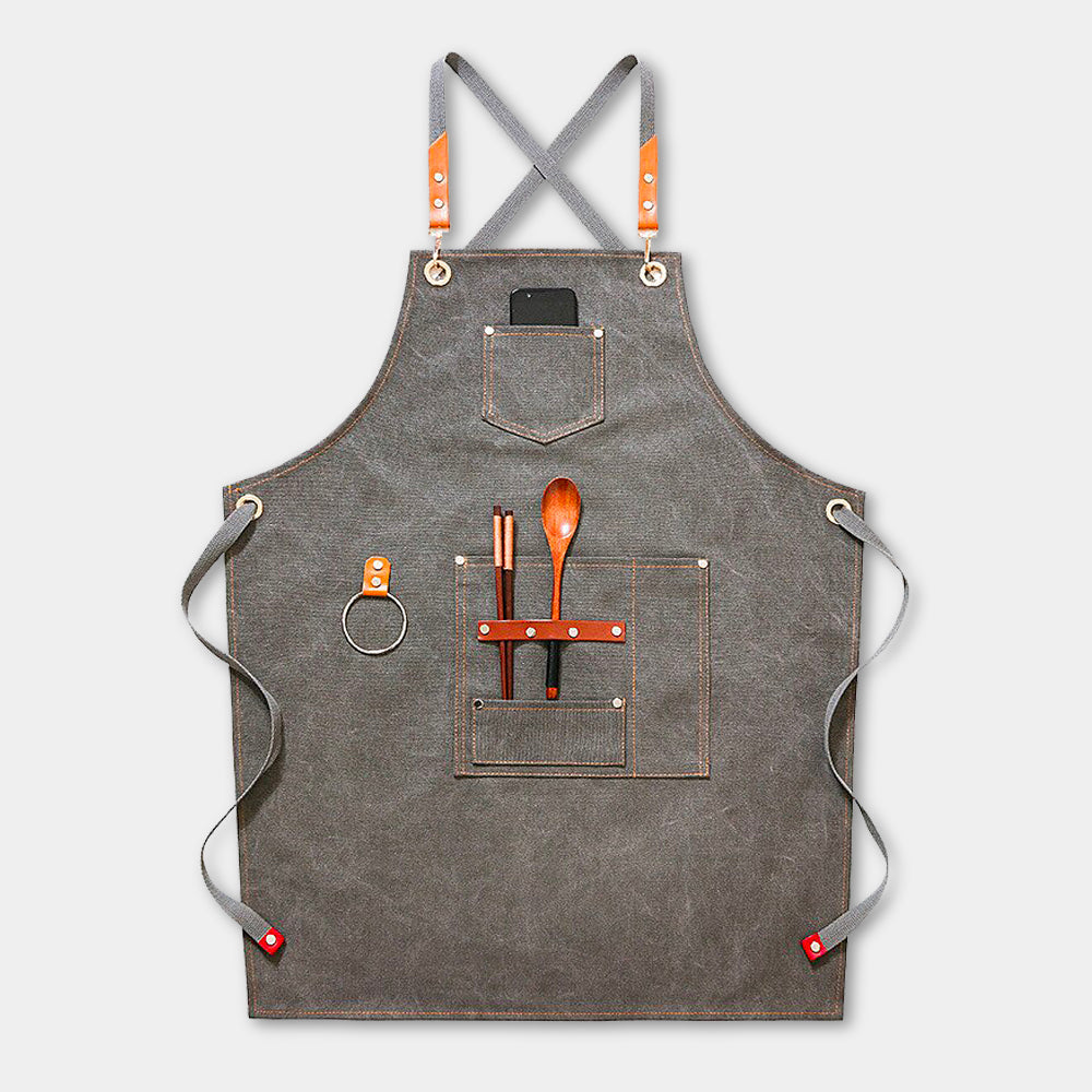 Stylish Canvas Cooking Apron 1