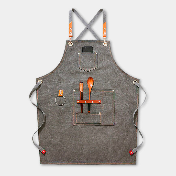 Stylish Canvas Cooking Apron 1