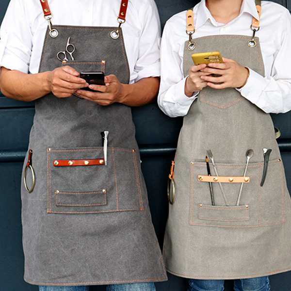 Stylish Canvas Cooking Apron 2