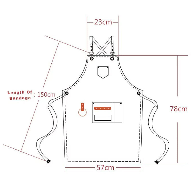 Stylish Canvas Cooking Apron 4