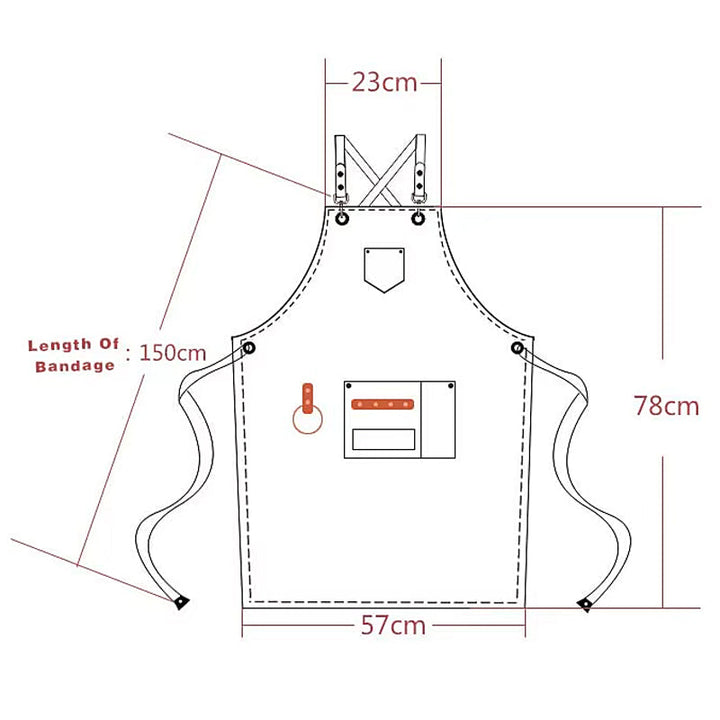 Stylish Canvas Cooking Apron 4