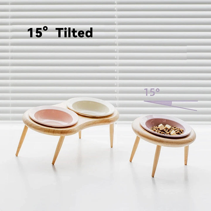 Stylish Elevated Pet Bowl Set 8