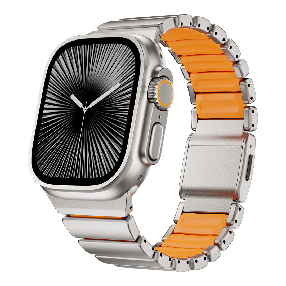 Stylish Titanium Apple Watch Band 0