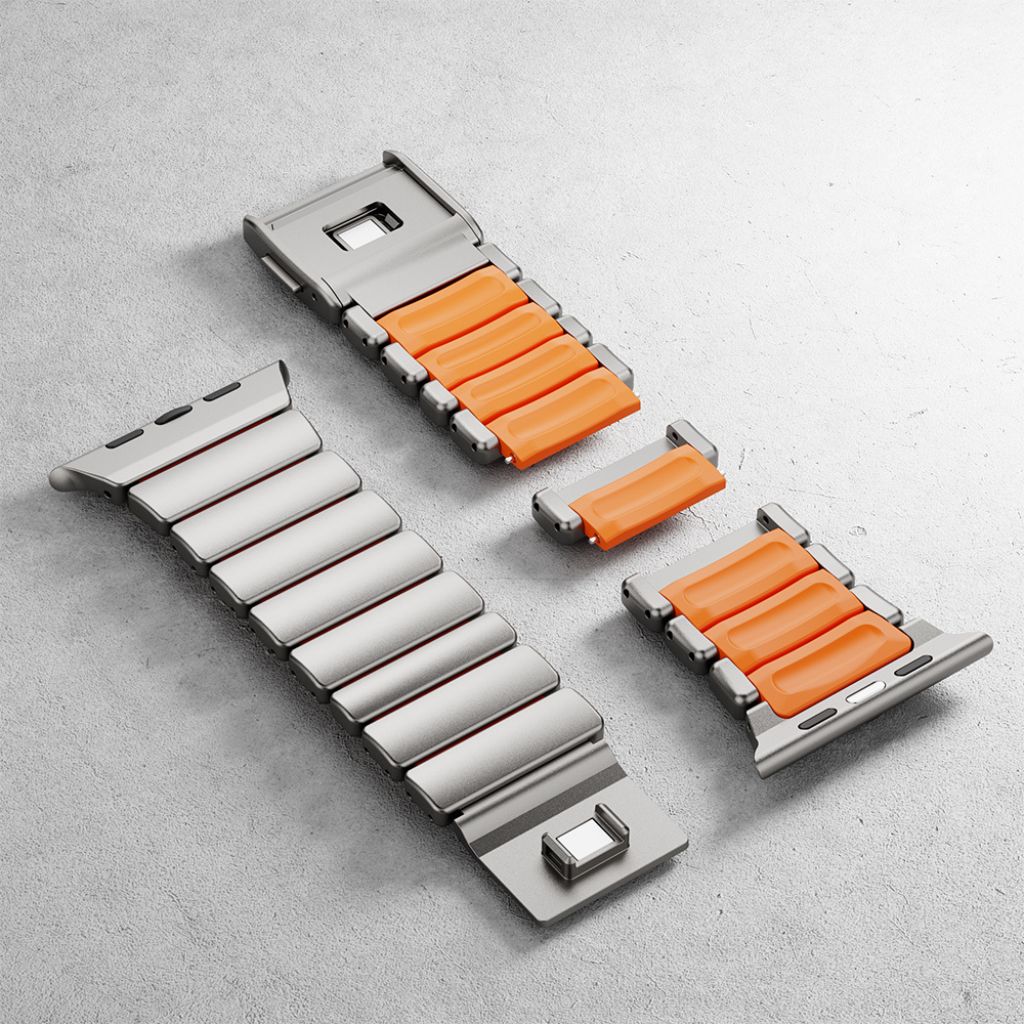 Stylish Titanium Apple Watch Band 7