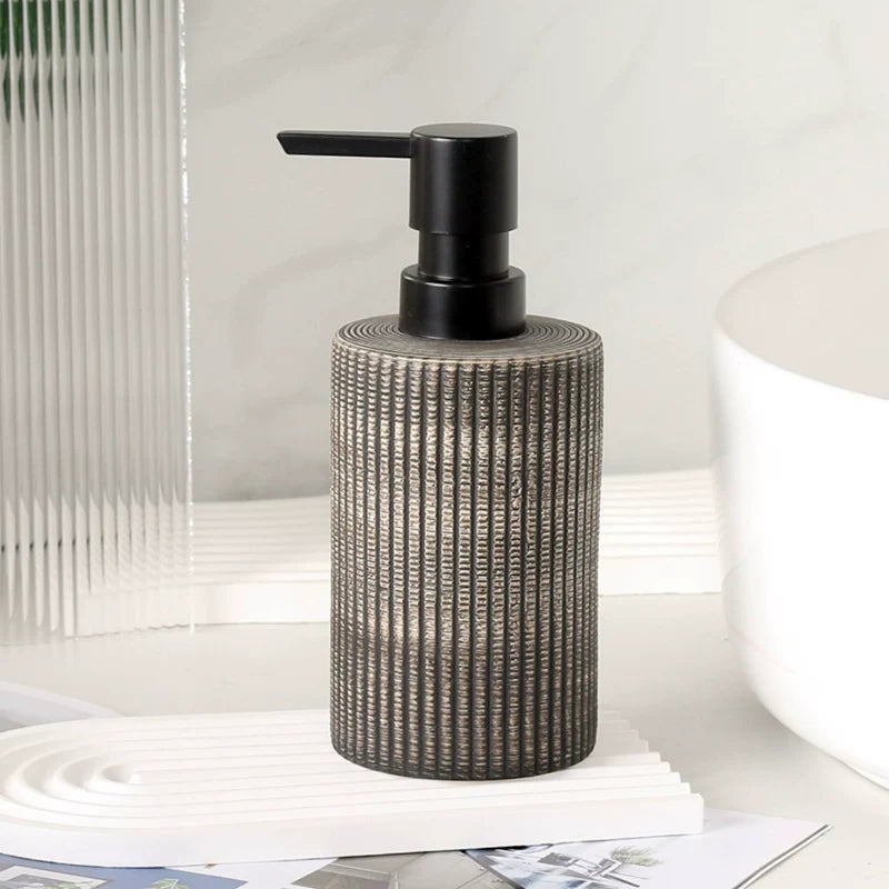 Textured Ceramic Soap Dispenser 0
