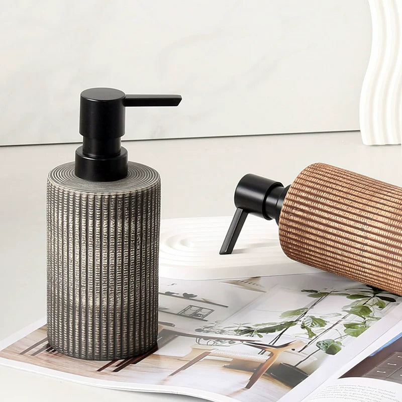 Textured Ceramic Soap Dispenser 2