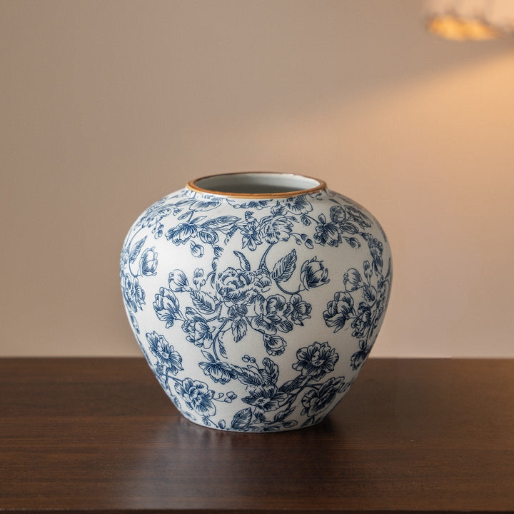 Timeless Blue and White Porcelain Vase 0