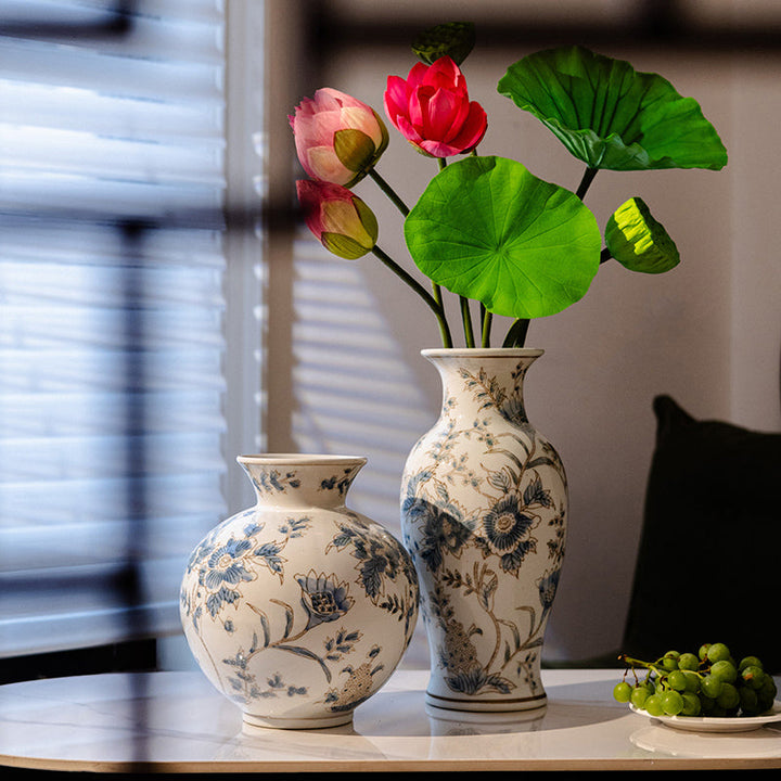 Timeless Blue and White Porcelain Vase 4