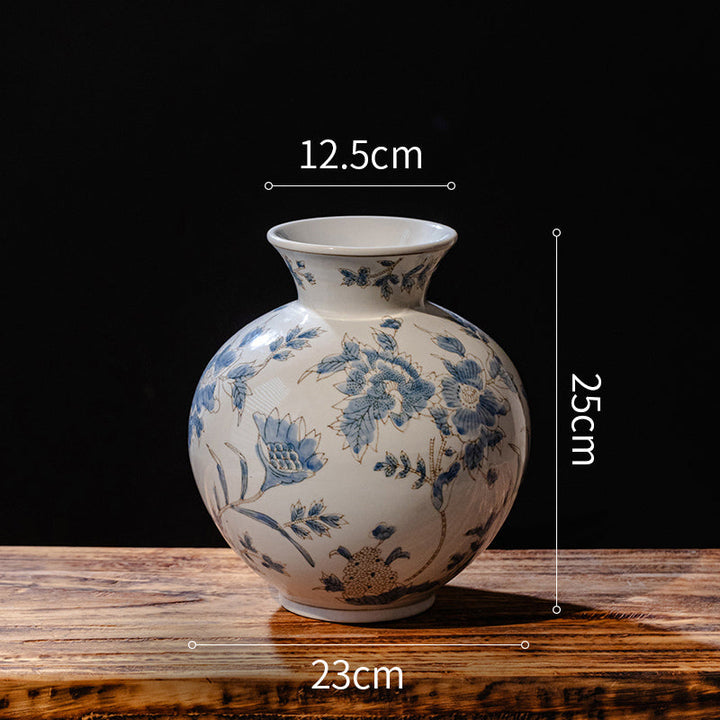 Timeless Blue and White Porcelain Vase 5
